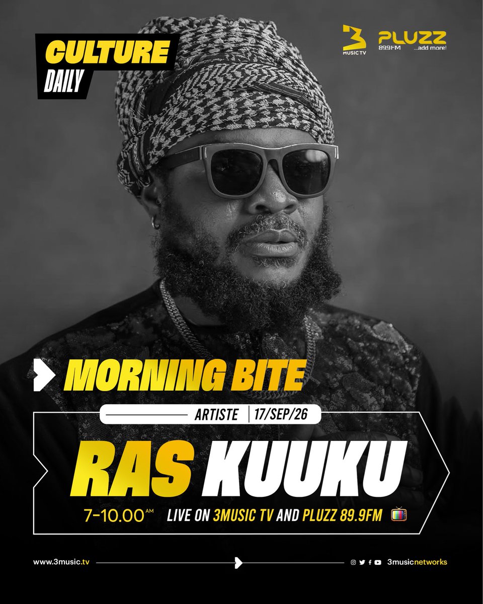 RasKuuku's tweet photo. We live tomorrow @3musicnetworks &amp; @pluzz899fm 
#NeaAka 👉🏽 https://t.co/qZvjhWJlGm https://t.co/NQ90foRLlq