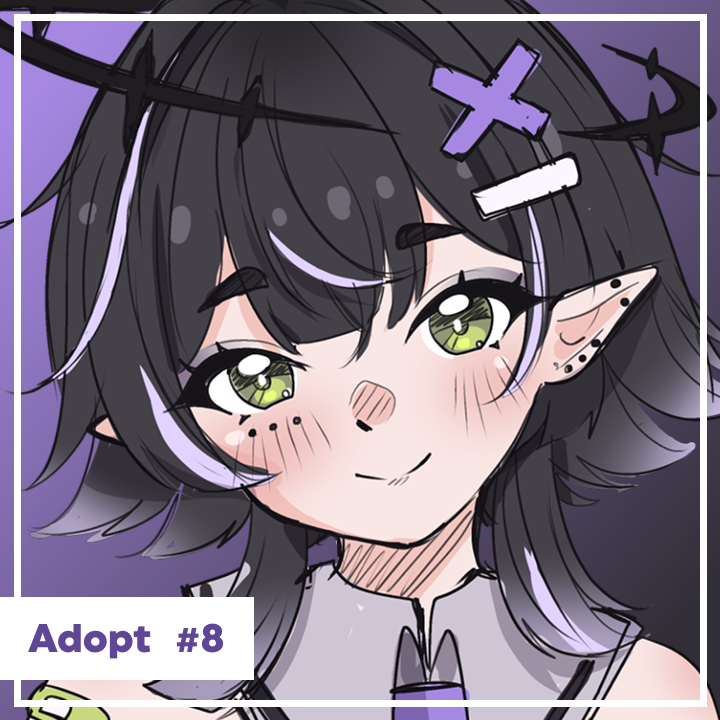 ripkremit's tweet photo. 🪽"Fallen Angel" - [Adopt #8] 💜

an angel/demon e-girl design ! hope they might be able to become someone's v-sona or oc someday ! it's for sale now, please re-twt if possible 💜

#VgenShop #VgenAdoptable #Adoptable https://t.co/WlkMvoesc4