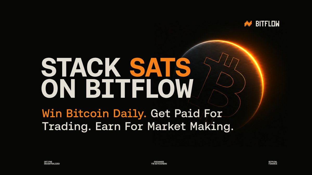 bitflow's tweet photo. 1/ Surfers are you ready? 🏄‍♂️  

Win Bitcoin daily. Get paid for trading it. Earn for market making. 

Three ways to win. Pick your lane or take all three. 1.5 BTC in rewards. 🧵 https://t.co/L6FL5q5pSu