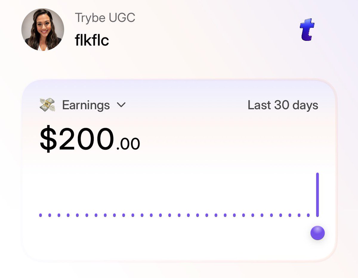 mamaof30913's tweet photo. Another “slept-on creator opportunity” just paid me. 👀

I’ve been testing Trybe instead of just repeating what everyone else says about creator platforms…

…and I officially made my first $200.

What I like: this isn’t just “make a UGC video and hope a brand hires you.” Brands can actually run your content as ads, and creators can earn based on performance.

I’m going to keep documenting what works, what doesn’t, and what I actually earn.

If you want to test Trybe with me before it gets completely saturated:

👇 Join here:

https://t.co/0FYzPeK2tn

affiliate/referral link

#UGCCreator #SideHustle