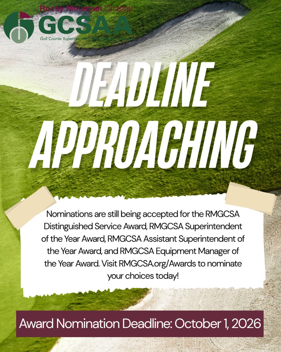 RMGCSA's tweet photo. Get your nominations in by October 1st! https://t.co/UM634njyO8