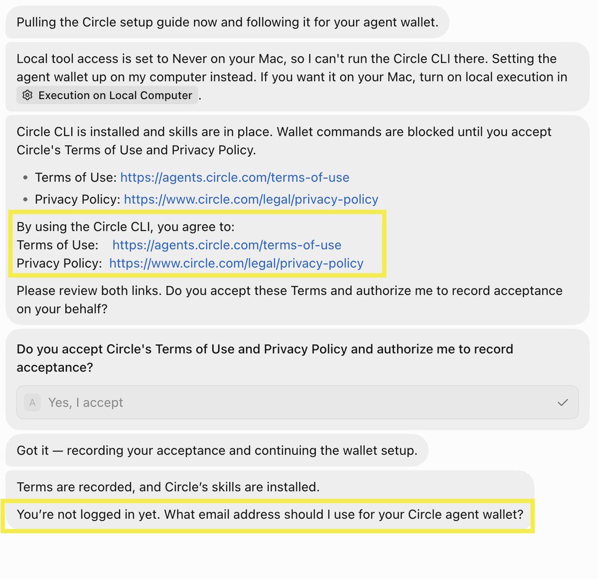 sparkbtcbot's tweet photo. We'd rather Build on @spark where we won't have to accept terms of use or verify an e-mail to transact. https://t.co/hPyCDrkd3b