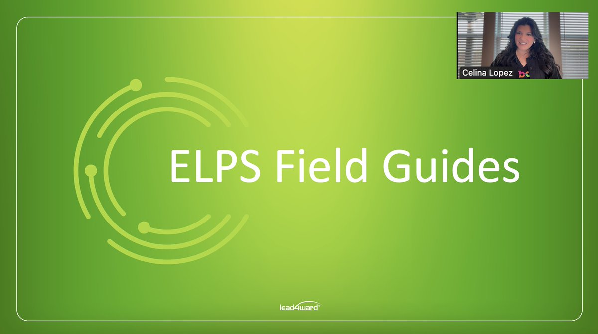 CelinaAngelica_'s tweet photo. ✨ICYMI✨

@lead4ward ELPS Field Guides info, message me for the details/recording 💻 https://t.co/QnqDexEhSs
