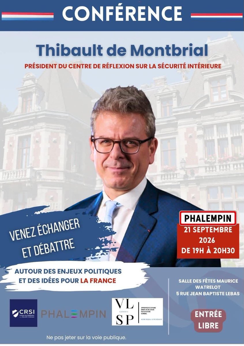LegrouxVincent's tweet photo. .@MontbrialAvocat sera dans la région des @hautsdefrance à #Phalempin le 21 septembre 🎉 @CRSI_Paris @hautsdefrance @departement59 🎉❤️🇫🇷 https://t.co/nvp7RukS3V