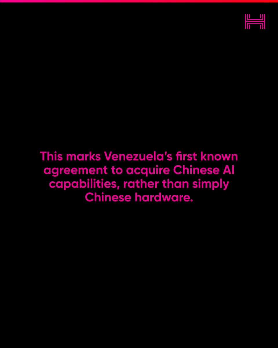 HRF's tweet photo. China's regime already uses a new generation of AI to automate censorship at home. Now Venezuela is poised to import it. https://t.co/cqBHgh7a5j