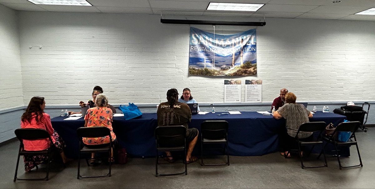 APS_Rich's tweet photo. A great day in San Manuel for the @apsFYI Customer Open House. APS customers are speaking with associates to discuss their bill &amp; sign up for the energy support program. We will be here at the San Manuel Community Center until 2PM. Thanks to CAHRA for their partnership. https://t.co/iUfryVbi6y