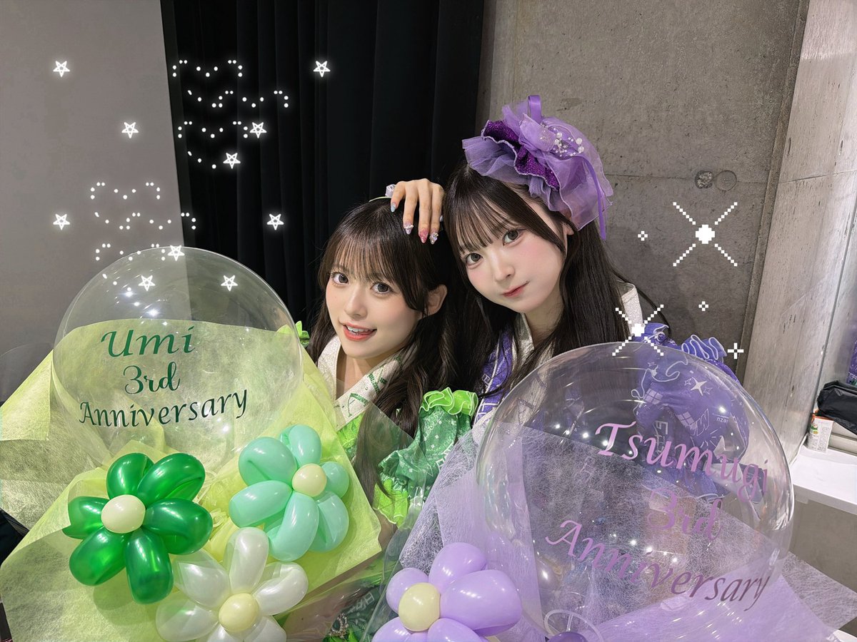 yumeno_tmg's tweet photo. ぶどうコンビ㊗️3周年でした💚💜 https://t.co/vJAVrcHgjH