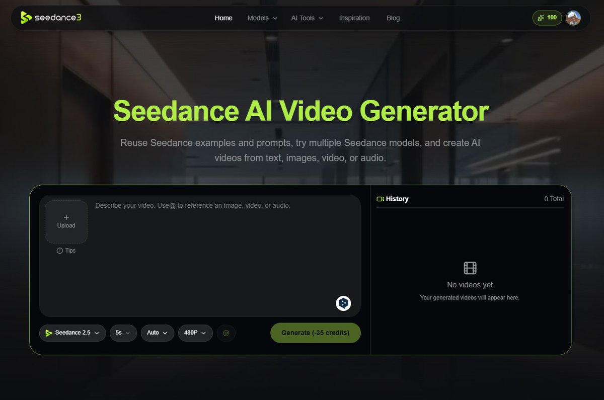 ELPablo_ai's tweet photo. STOP paying for AI video generators.

I found a site where you can test Seedance 2.5 for free.

Generate cinematic AI videos from a simple prompt or an image.

Perfect for:
• TikTok
• Reels
• YouTube Shorts
• AI ads
• Product videos
• Faceless content
And you can test it without paying first.
Try it here 👇
Seedance AI → https://t.co/DVIaeFYl2t
Bookmark this