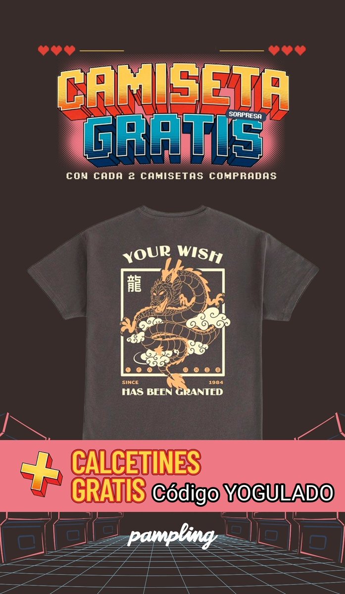 Supertramp9713's tweet photo. Nuevas ofertas en PAMPLING
💰 Una camiseta sorpresa GRATIS con cada 2 camisetas compradas
💰 Calcetines a elegir GRATIS con el código YOGULADO
💰 🎶Camiseta-seta-setaaa🎶
https://t.co/G3hLhg4pN4
#ad #publi https://t.co/O3c2HaHr5W