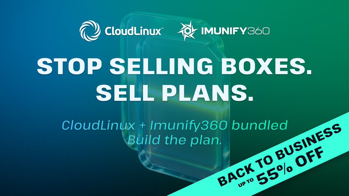 CloudLinuxOS's tweet photo. Stop selling boxes. Start selling VPS plans.

Root access is a feature. Account isolation and automated security are the plan: @HostArmada cut hacked-site tickets 70–80% after deploying Imunify360.

Build the plan, not the spec sheet: https://t.co/HQg84aM6mE https://t.co/840X3xxM3D