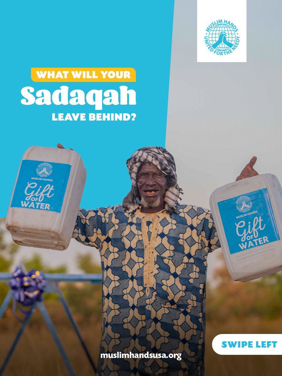 muslimhandsusa's tweet photo. Your Sadaqah can keep giving long after the moment you give. 🤍

From education and livelihoods to clean water, Sadaqah Jariyah can create lasting benefit for communities for years to come.

Give today and leave a legacy of good.

#MuslimHandsUSA #SadaqahJariyah #GiveForGood https://t.co/4XLfGLqiUC