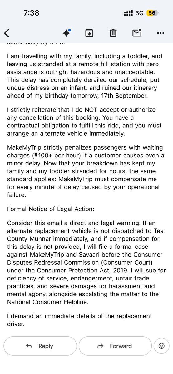 80ranjankr's tweet photo. @makemytrip 
@makemytripcare 
FYI : I had to reach my destination at 5 pm and as per google maps . I will reach by 9.30 pm https://t.co/9kni2G4p4P