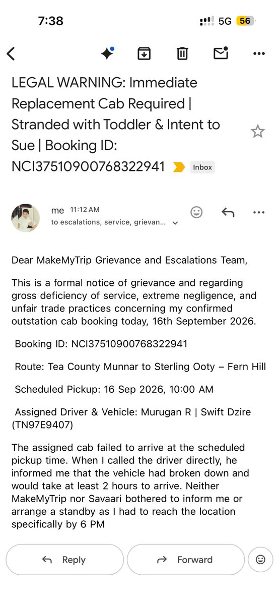 80ranjankr's tweet photo. @makemytrip 
@makemytripcare 
FYI : I had to reach my destination at 5 pm and as per google maps . I will reach by 9.30 pm https://t.co/9kni2G4p4P