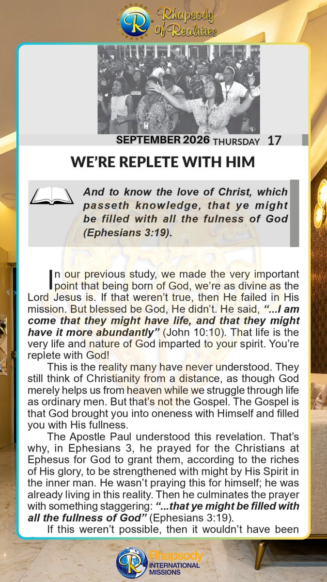 RORintlmissions's tweet photo. And to know the love of Christ, which passeth knowledge, that ye might be filled with all the fulness of God (Ephesians 3:19).

Partner today: https://t.co/bqaRvgVuZF

Learn more about Rhapsody International Missions: https://t.co/HYieNdJW6R https://t.co/xAZzAaD4OQ
