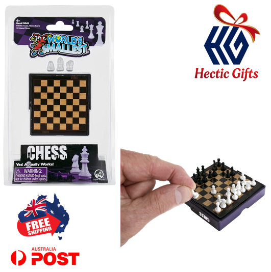 HecticGifts's tweet photo. NEW - World's Smallest Chess Game
https://t.co/NLhcILFK2k
#New #HecticGifts #SuperImpulse #SI #TheWorldsSmallest #Chess #Game #ChessGame #BoardGame #Magnetic #Collectible #Miniature #ReallyWorks #FreeShipping #AustraliaWide #FastShipping https://t.co/Gj60J6ScbL
