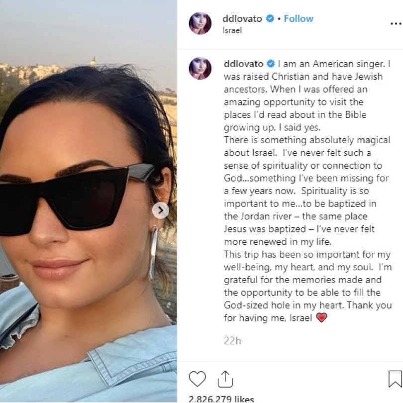 theborncowboy's tweet photo. demi lovato israil'e ziyaret edip yaşanan işgali normalleştirmeye çalışmıştı şimdi fanlarının birilerini apolitiklikle suçlaması çok komik geliyor https://t.co/tuubanpnG4