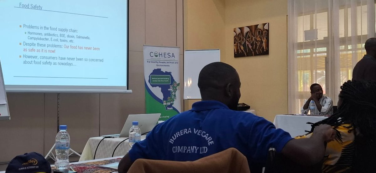 RwandaVets1's tweet photo. Congratulations to Prof.@shyakaa for presenting the abstract entitled: "#VeterinarySanitaryMandate for #OneHealth: Rwanda’s Public-Private Model for Veterinary Workforce &amp; Disease Surveillance" at the #WorldOneHealth Congress held in #Lisbon_Portugal.
#COHESA #VSM @IFAD @WOAH https://t.co/D1vaoFXrHH