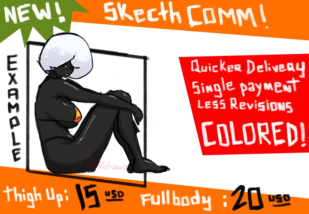 NiDraws's tweet photo. Opening Comms !!  
+ Prices listed below, with some examples!
+ WILL do: NSFW, OCs, Fanarts;
+ WONT’T do: Furries, Mechas, Backgrounds;
If you’re interested fill out the form below or in my bio and I'll contact you as soon as I can ! https://t.co/XKqTxBQGA3