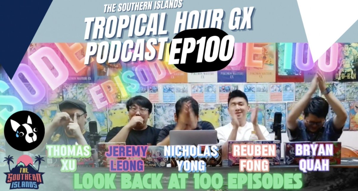 QuahSong's tweet photo. The Southern Islands — featured on the Poro Tokens — is our bi-weekly podcast covering the SEA #TCG scene.

We’ve just hit a huge milestone: EP 100! 🎉

Huge shoutout to @NicholasYong20 — I wouldn’t have played TCGs if it wasn’t for him! ❤️

Catch us: https://t.co/4qy6rPGixI https://t.co/6Nz9rUrYfC
