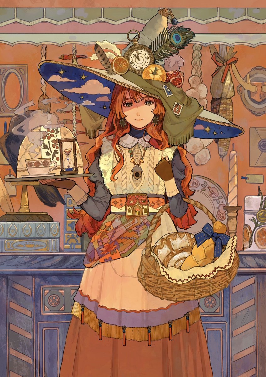 Qooo003's tweet photo. 「秋をもてなす魔女」 https://t.co/wKIyxpo24B