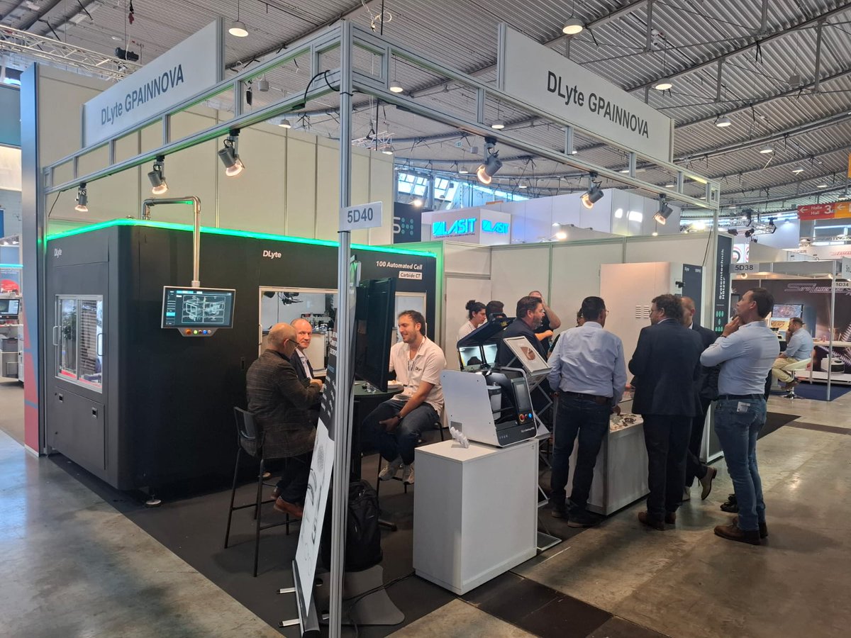 Gpainnova's tweet photo. 📢 #GPAINNOVA is at #AMB2026 in #Stuttgart! 🇩🇪
Discover the #DLyte Automated 100 Cell CT for fully automated carbide tool #finishing, plus our latest #DLyte & patented #DryLyte solutions. ✨
📍Booth 5D40, hall 5, @Messe_Stuttgart | Until Sept. 19
#electropolishing #polishing https://t.co/9rYZ6d29W4