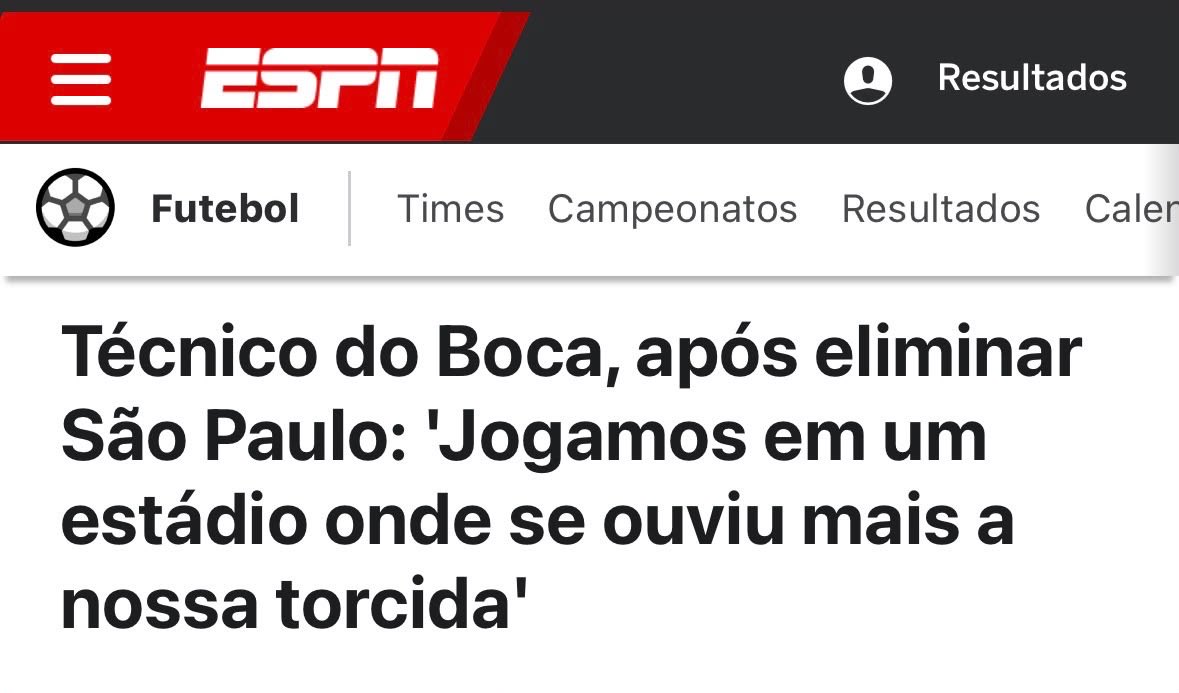 Oledobrasil's tweet photo. Não basta ser eliminado, precisa ser humilhado também 😂😂😂

O São Paulo tem a pior torcida dentre os clubes considerados grandes do Brasil.

📸 reprodução / ESPN Brasil https://t.co/CxrrFghMJD