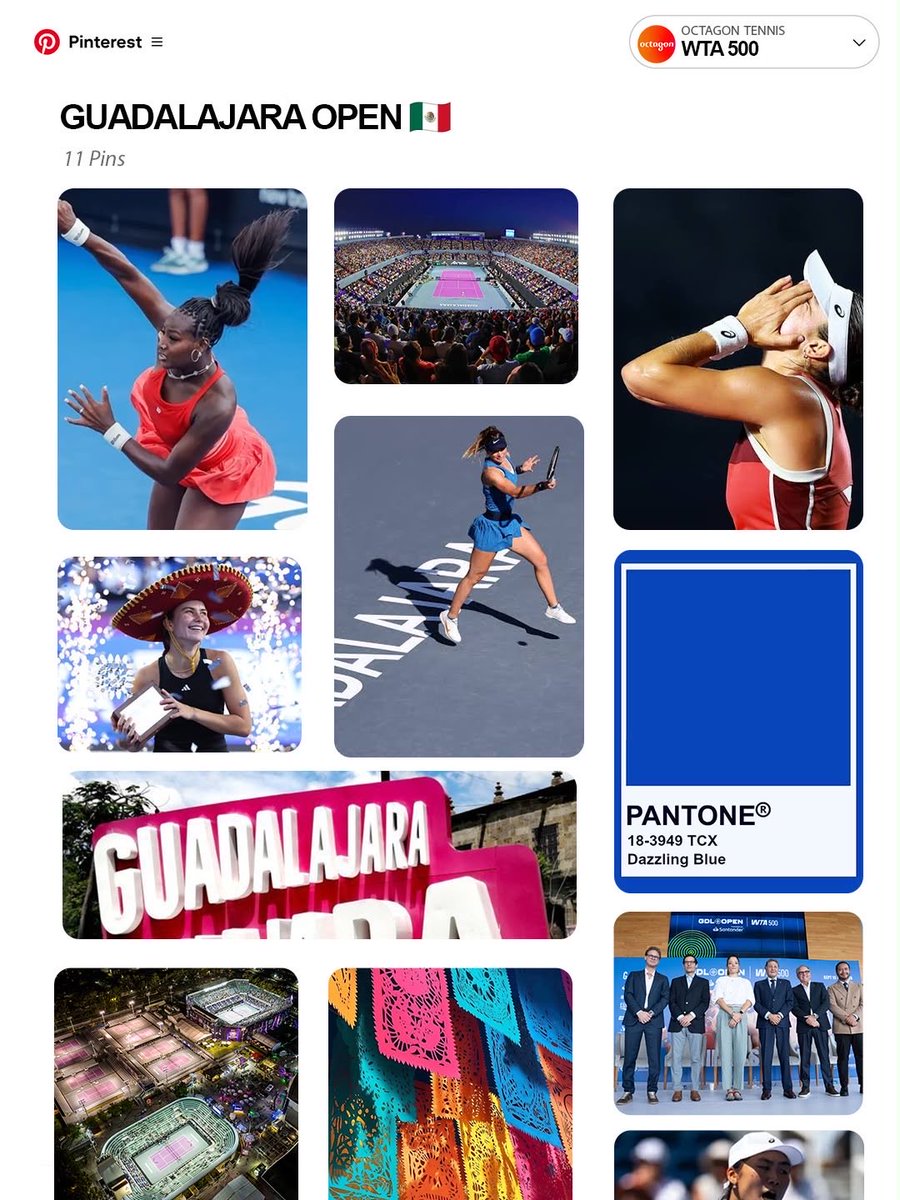 OctagonTennis's tweet photo. Gearing up in Guadalajara 💫
@Octagon @WTA @WTAGuadalajara is in full swing!
#gldopen #wta #thecityoftennis https://t.co/tO1xUIj3Oh