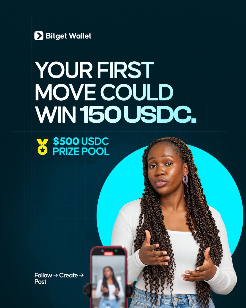 BitgetWalletAF's tweet photo. ๐ SHARE YOUR FIRST MOVE ON @ARC
Will you explore launchpads, bridge assets, discover trending tokens, check market data, or make your first trade?
Show us how youโre exploring Arc with Bitget Wallet and help others understand how to get started.
๐ 500 USDC Prize Pool
๐ฅ 1st place: 150 USDC
๐ฅ 2nd place: 100 USDC
๐ฅ 3rd place: 50 USDC
๐
4thโ13th place: 20 USDC each
How to join:
1. Follow @BitgetWallet and @BitgetWalletAF
2. Tag two friends
3. Create and share one of the following with the hashtag #ARCinBitgetWallet:
- A video, thread, meme, graphic, or screen recording showing your first move on Arc and how Bitget Wallet helps you do it
- A useful tip or tutorial that helps others explore Arc with Bitget Wallet
- Your genuine Arc trading PNL using a Bitget Wallet PNL card, with a short caption explaining the trade
4. Post your entry on X
5. Submit it here: https://t.co/etsPtrZZJP
6. Use #ARCinBitgetWallet
๐
Entries close September 24
Get creative, share what you know, or show us your Arc results with Bitget Wallet.