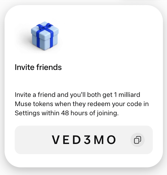 diegeew_'s tweet photo. @billyjhowell @Muse This code is still working 
Code: VED3MO https://t.co/xzoSnXUuWA https://t.co/TkmYLf2bJt