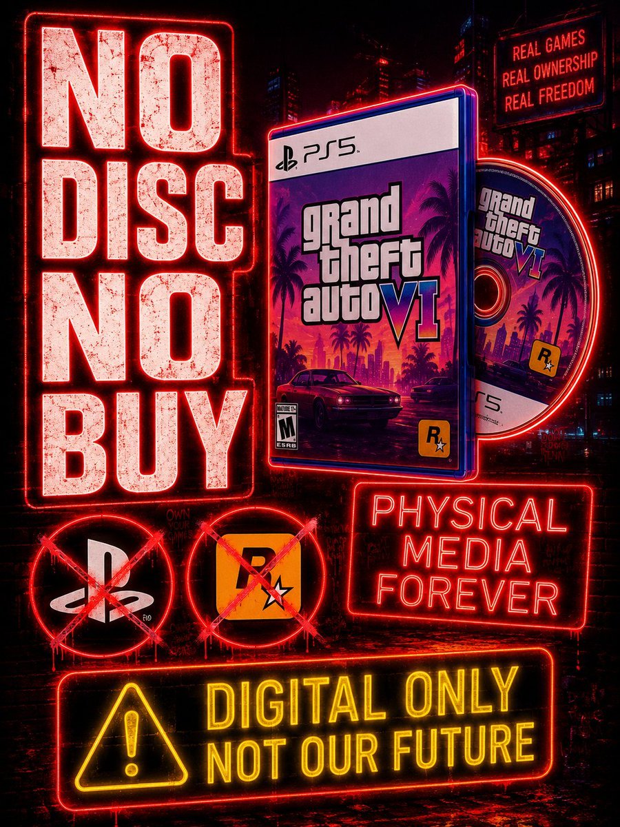 Mickey_Fair's tweet photo. @RockstarGames #NoDiscNoBuy 🏴‍☠️ https://t.co/BUwAzfPKIj