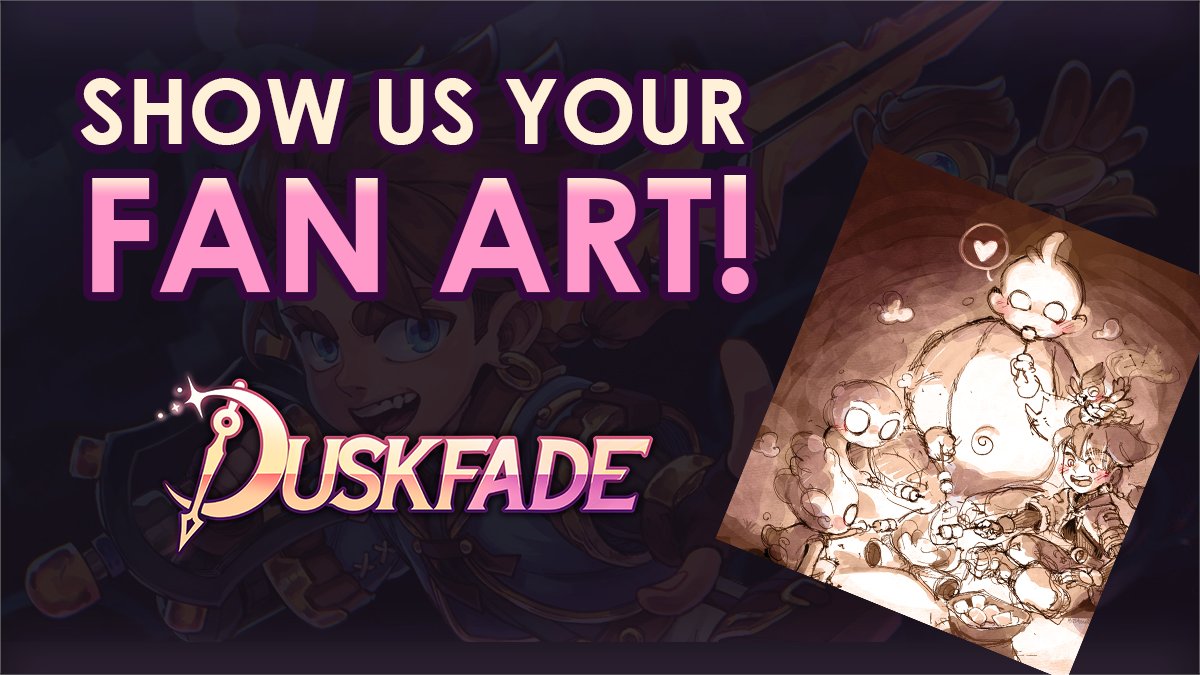 WeirdBeluga's tweet photo. just a reminder we'd love to see your Duskfade artwork! 🎨

we're making a Duskfade artbook and including some of your creations would make us so happy! link in comments to submit your piece 👇 https://t.co/mIRH4x4wC5