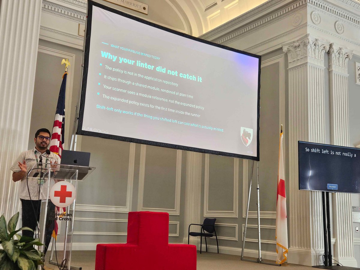 DCStateOfStack's tweet photo. Every Merge Mints an Admin: Shift-Left Security for AI Agents and Non-Human Identities https://t.co/BU93nWhhtE