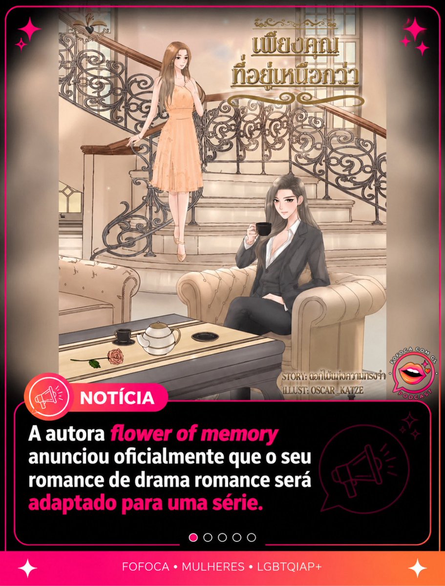 FofocaComGl_'s tweet photo. 🚨 NOVO GL! 👀💗

“Only You Above All”, romance de @flower_of_memory, será adaptado para série! 🎬

Mar culpa Quest pela morte do pai, mas um acordo de um ano coloca as duas ainda mais próximas. 👀🔥

#เพียงคุณที่อยู่เหนือกว่า https://t.co/U4L2fQBos1