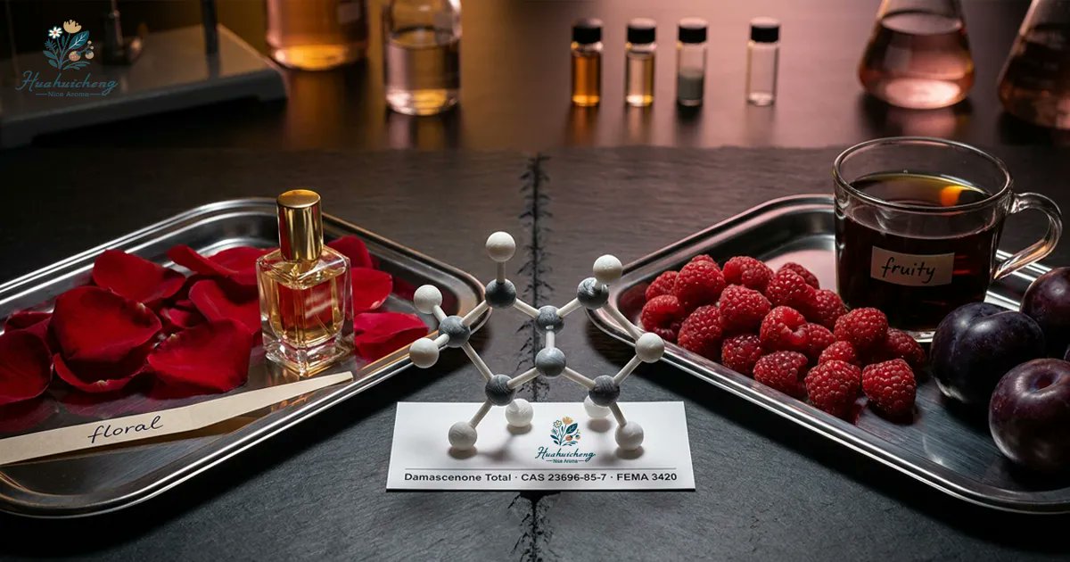 hhcaetech's tweet photo. One balanced rose ketone instead of multiple SKUs. Damascenone Total blends alpha + beta isomers for a wider sensory spectrum.
Dosages: 0.04–0.13% fine fragrance, 1–5 ppm flavors.
HHC Aroma article:
https://t.co/lpT2N90jys
#DamascenoneTotal #FlavorChemistry #HuahuichengAroma https://t.co/RDupPq6yRY
