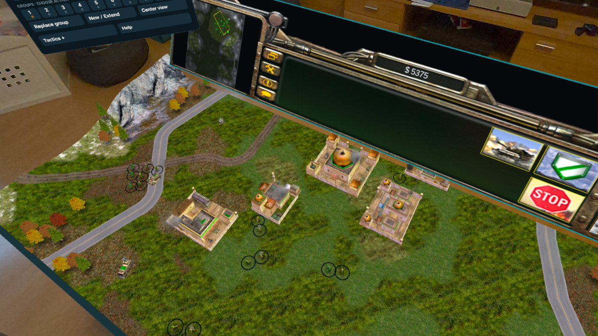 StefanMaier's tweet photo. My Command & Conquer: Generals VR Mod für @MetaQuestVR Quest 3 / 3S is progressing very good so far! 

Playing it in tabletop is huge fun!

Cracked again some nuts and integrated technics to adopt the original controls and tactics-possibilities as good as possible.

Currently working on local Multiplayer Quest <-> PC. I guess this will take some time to solve.

I am still optimistic to release a first version until the weekend, I guess without Multiplayer first. But let‘s see what works in the next hours 😊
