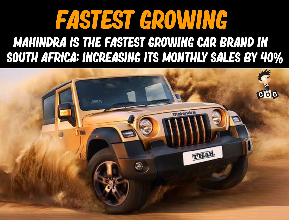 araibiza's tweet photo. In March, Mahindra set a new record with 2, 253 sales, becoming the country’s 8th-largest manufacturer. Follow @cofautomobile for more automotive content and tips. Please share and comment. https://t.co/FS5fnyqOfA
