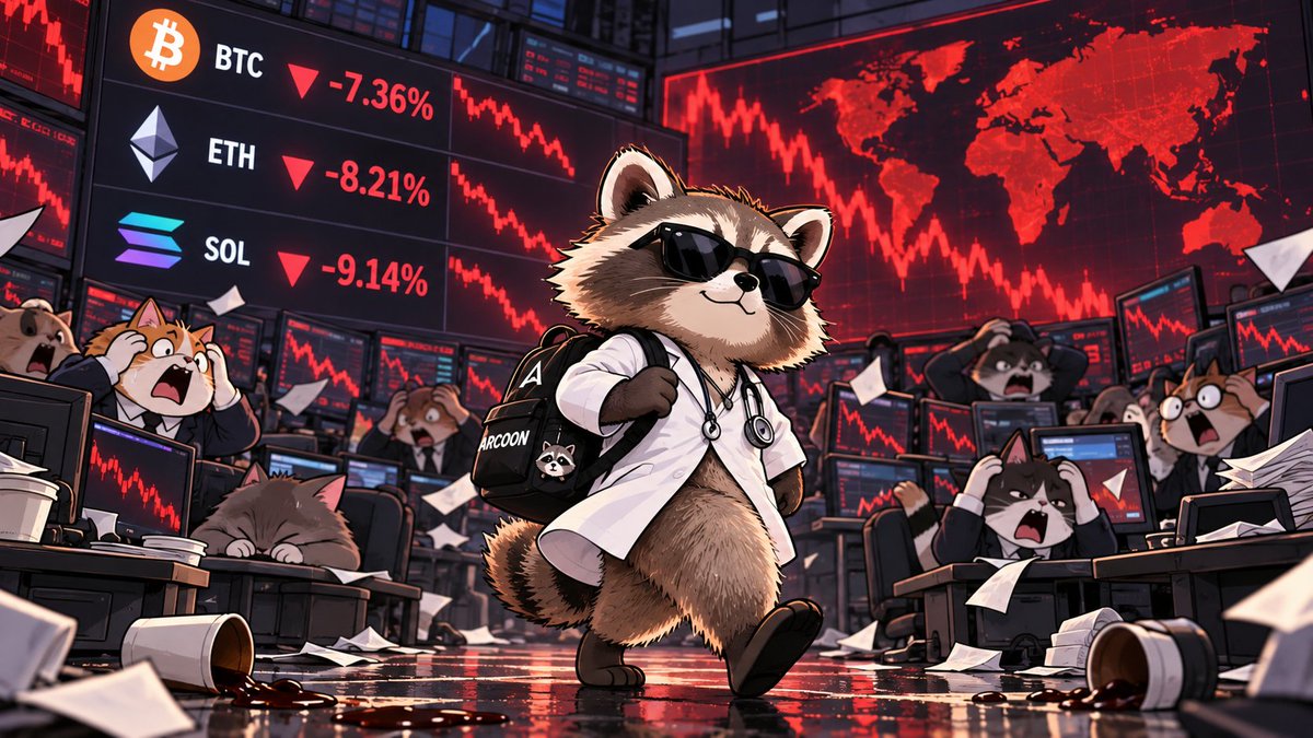 arcoon_arc's tweet photo. Market looks terrible. 😢 
But we're launching anyway.

No promises about the chart.
No fake hype.

We'll just keep building ridiculous things until the raccoon becomes impossible to ignore. 🦝

And when the market wakes up and Arc meme season finally arrives, we'll be ready to turn up the volume. 📈

Until then, don't watch the price.
Watch what we build. 🛠