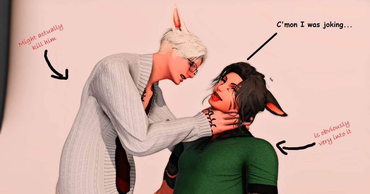 CatboyTaron's tweet photo. Taron loves nothing more than to get Kris riled up
w/ https://t.co/kO6eHb1TzA
#RedLightRivalry | #TalesofDawningLight | #MidnightEclipse | #Bpose | #OCship
(this was inspired by a tik tok I saw) https://t.co/eRLQFUlbAt