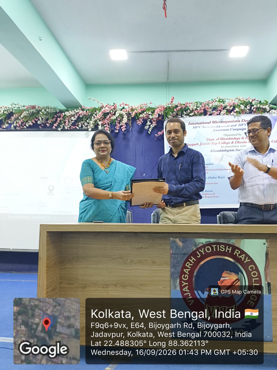 vjrcsmc's tweet photo. On the occasion of International Microorganisms Day the Dept of Microbiology, VJRC &amp; Dept of Microbiology Dhruva Chand Halder College in association with Microbiologist Society of India organized an awareness campaign on 'HPV Associated Cancer and HPV Vaccination' on 16.09.2026 https://t.co/YzBJVekgUo