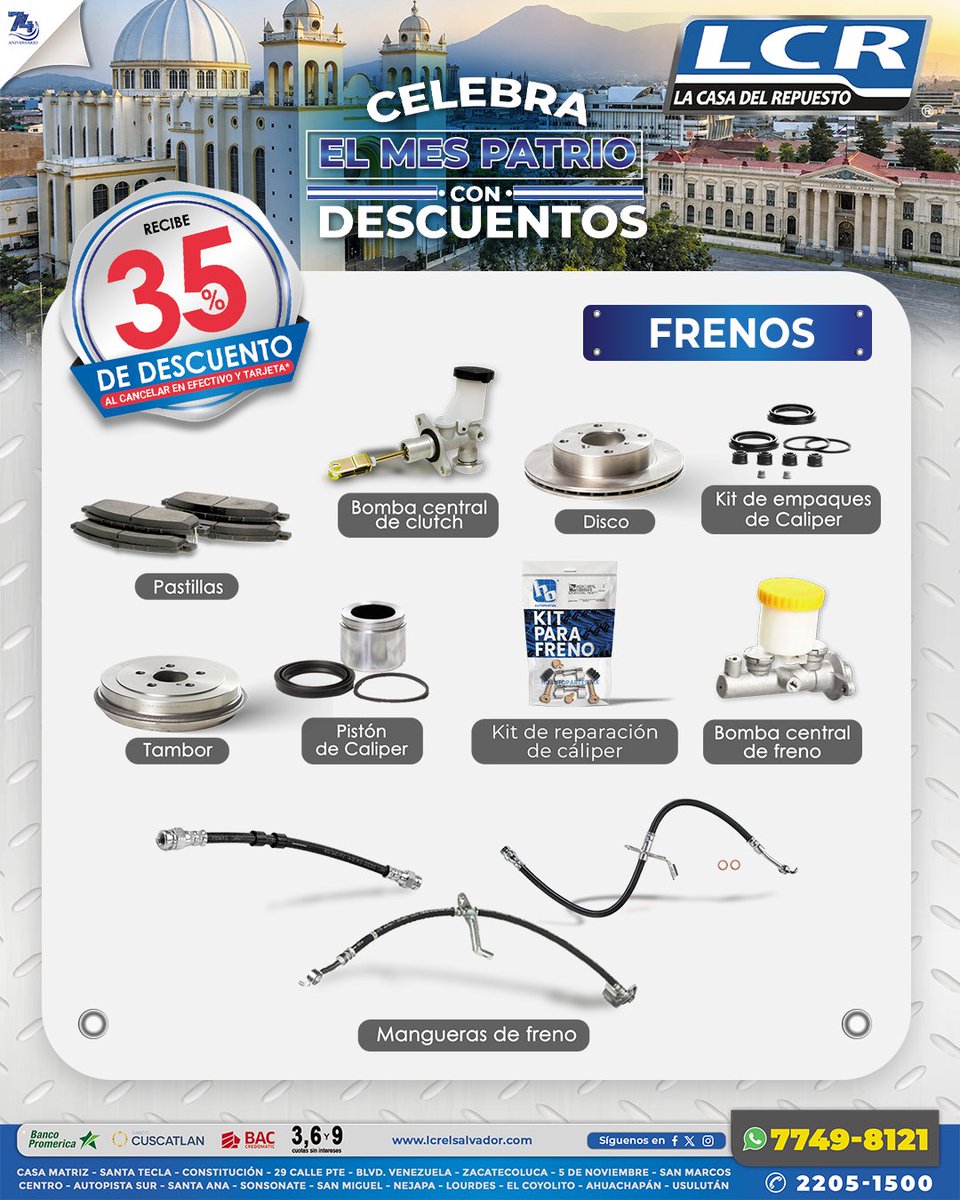 CasaDelRepuesto's tweet photo. Más kilómetros, más caminos, más historias por recorrer. 🚗🇸🇻

Haz de este mes una buena oportunidad para poner al día el mantenimiento de tu vehículo.⚙🚘 https://t.co/6PeFKA2Mrf