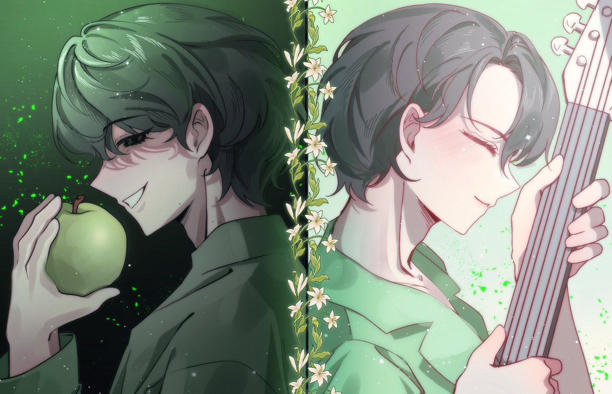 qwert1___2's tweet photo. どちの💚が好き？ https://t.co/iX5gBppACu