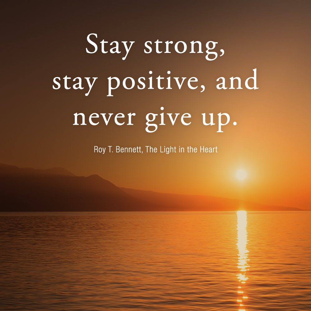 InspiringThinkn's tweet photo. Stay strong, stay positive, and never give up.
Roy T. Bennett, The Light in the Heart https://t.co/hH3xdvpK3O