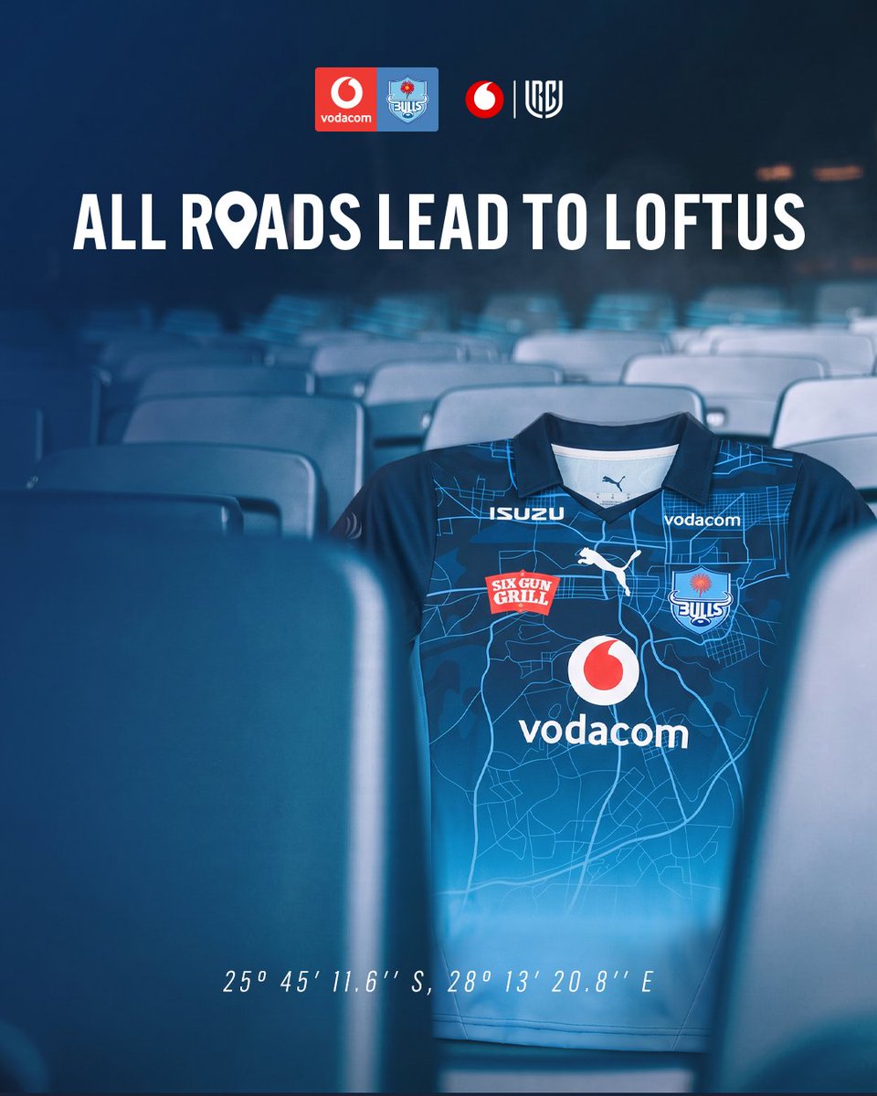 BlueBullsRugby's tweet photo. Travel alongside the team for every step of the journey in the @Vodacom #URC.
Secure your seat at Fortress Loftus this season, https://t.co/LiAN7V8nCf.
#DestinationLoftus https://t.co/ajN59hlMjJ