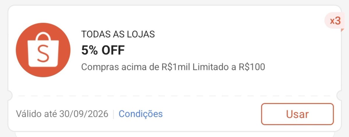 usemeuscupons04's tweet photo. Corre e pegue o meu cupom antes que esgote! 📢 - shopee

🎟 Todas as Lojas 
👉🏻05% OFF em compras acima de R$01 mil limitado a R$100
-
😉 pegue o seu aqui! 👇🏻
https://t.co/vew9BWwAqL
-
#shopee #shopeebr #cupomdedesconto #cupomshopee https://t.co/pmV5podpSf