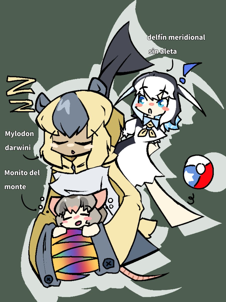 Medrako1's tweet photo. 2 days left , vamos que si se puede >.< #oc #orifure #chile #mylodondarwini #littlemonkeyofthebush #Southernrightwhaledolphin #orifire #kemonomimi #kemonofriends #dolphingirl 
#オリフレ #チリ #オリファイヤー #ケモノ耳 #けものフレンズ #イルカ娘 #有袋類娘 #kemono_friends https://t.co/UaUVqER8fH
