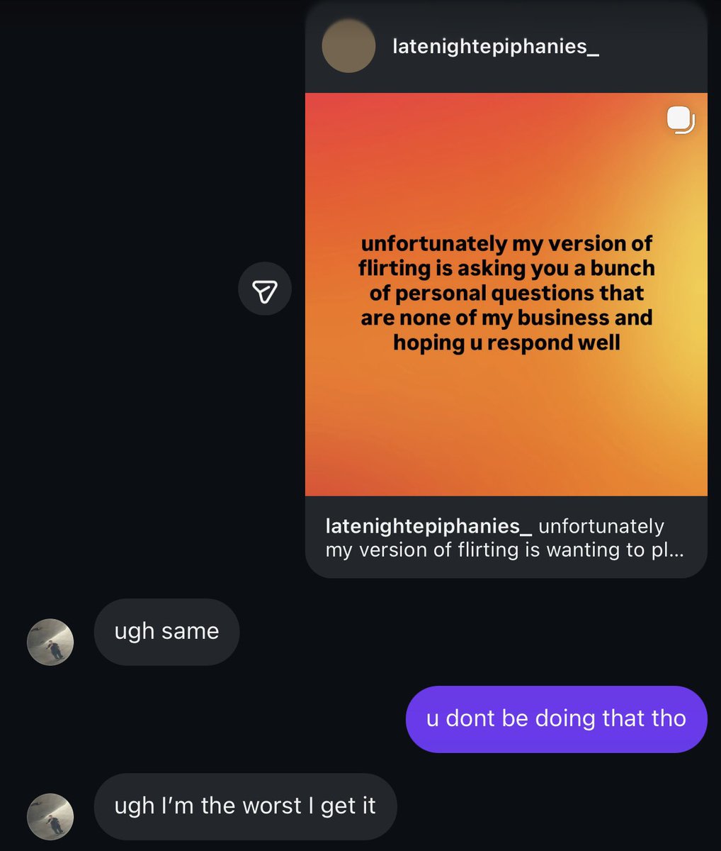 bubsier04's tweet photo. situationship just sent this sc of our dms… generational https://t.co/DggVeSMgez