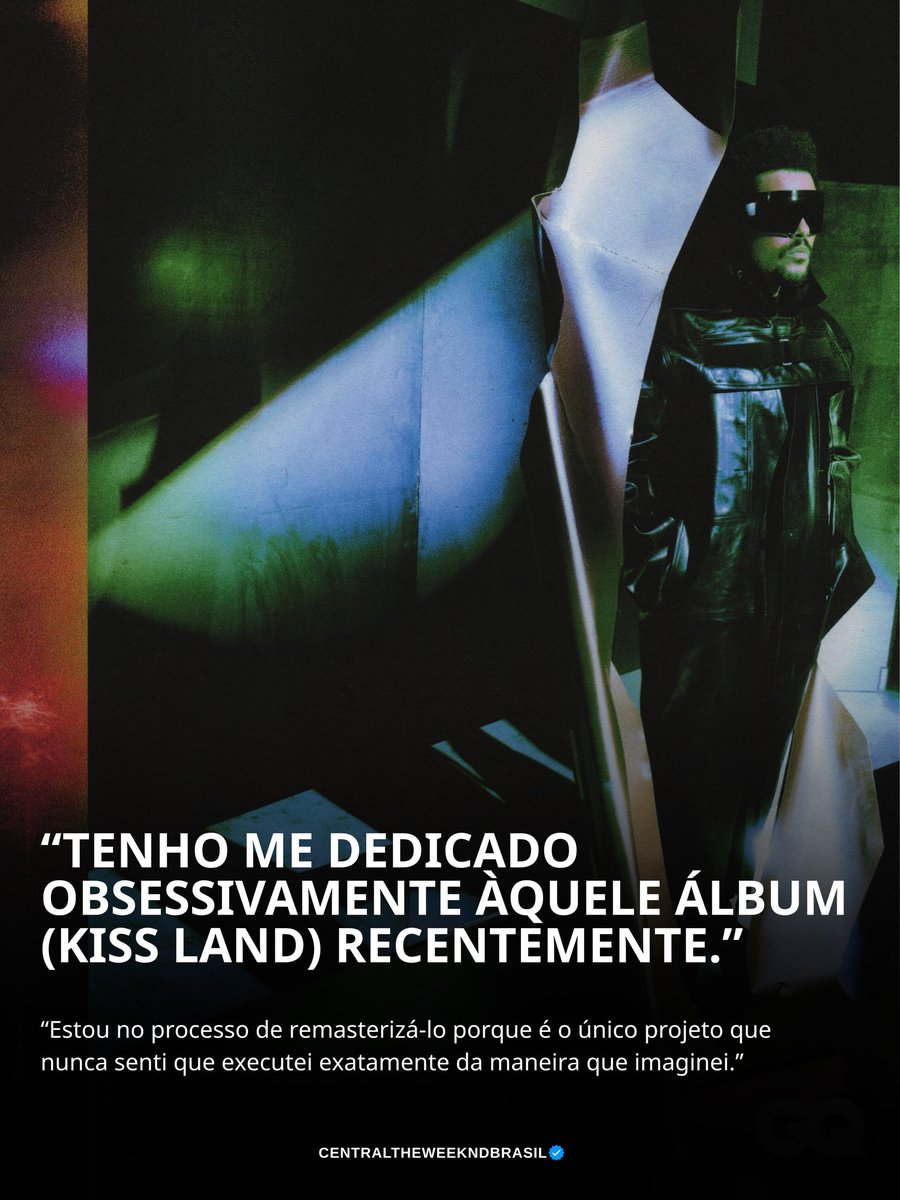 CTTHEWEEKNDBR's tweet photo. Não acredito que vencemos!!! The Weeknd revela que está remasterizando o álbum KISS LAND 💚 https://t.co/Njsom5jsN2