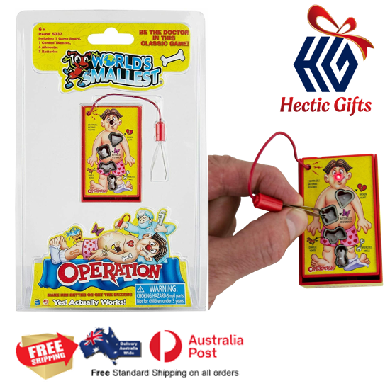 HecticGifts's tweet photo. NEW - The Worlds Smallest Operation Board Game
https://t.co/mbXBOkETPl
#New #HecticGifts #SuperImpulse #WorldsSmallest #Operation #Boardgame #Game #ReallyWorks #buzz #lights #CavitySam #Tweezers #Collectible #FreeShipping #AustraliaWide #FastShipping https://t.co/jZsp67Sm94