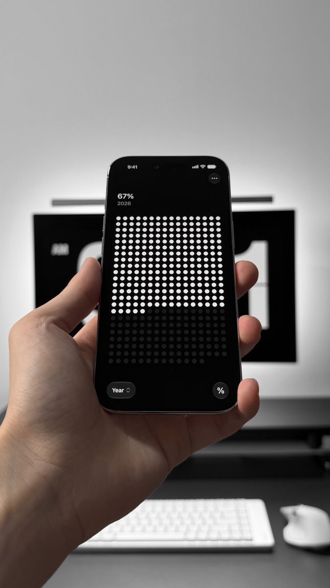 heyeaslo's tweet photo. I made an app to visualize your life in dots. https://t.co/Ti7Px65ZAn