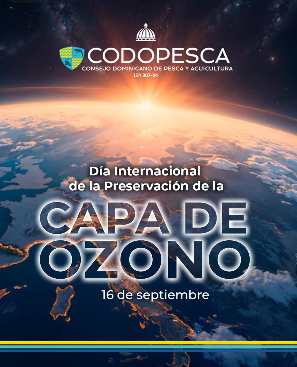 CODOPESCARD's tweet photo. Proteger nuestro planeta es un compromiso de todos.  En el Día Internacional de la Capa de Ozono, recordemos que cada acción cuenta. Cuidar nuestros recursos hoy es apostar por un futuro sostenible para las próximas generaciones. https://t.co/CH78khuPHn